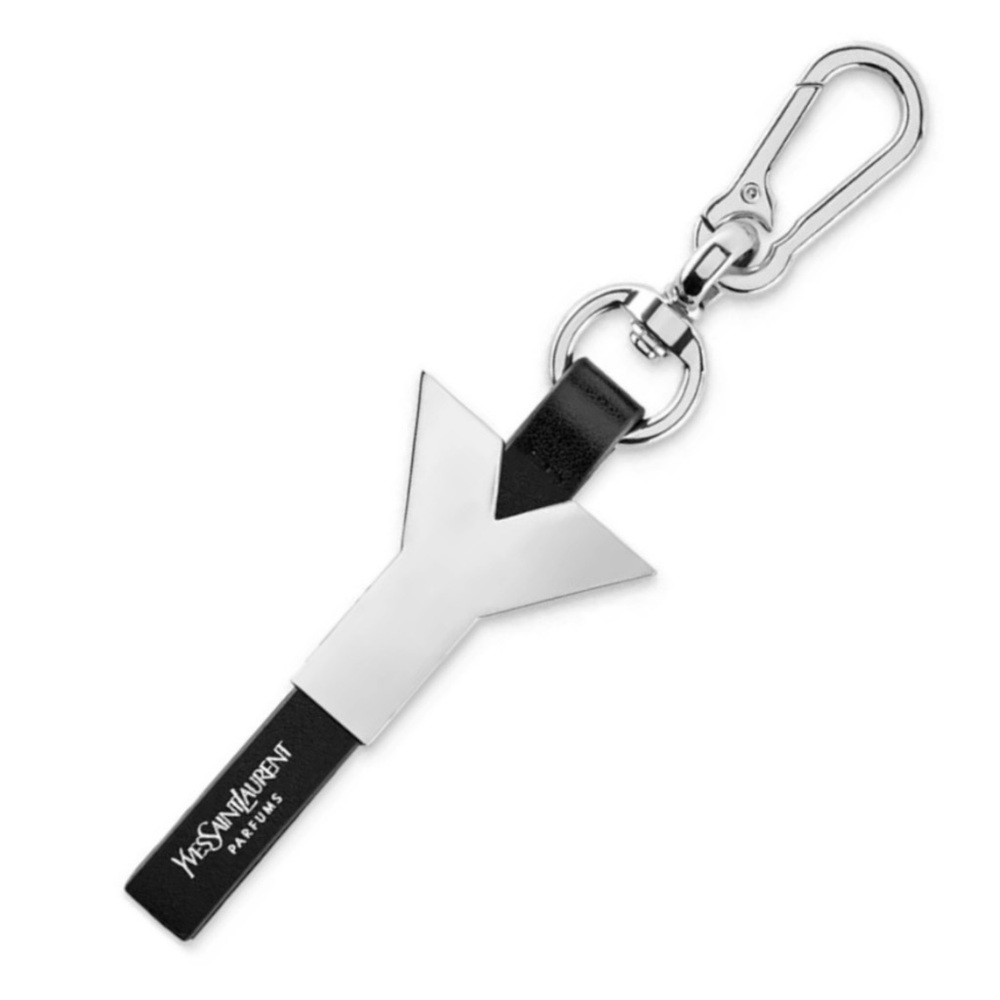 Yves Saint Laurent “Y” key ring Parfums Key Chain Metal New